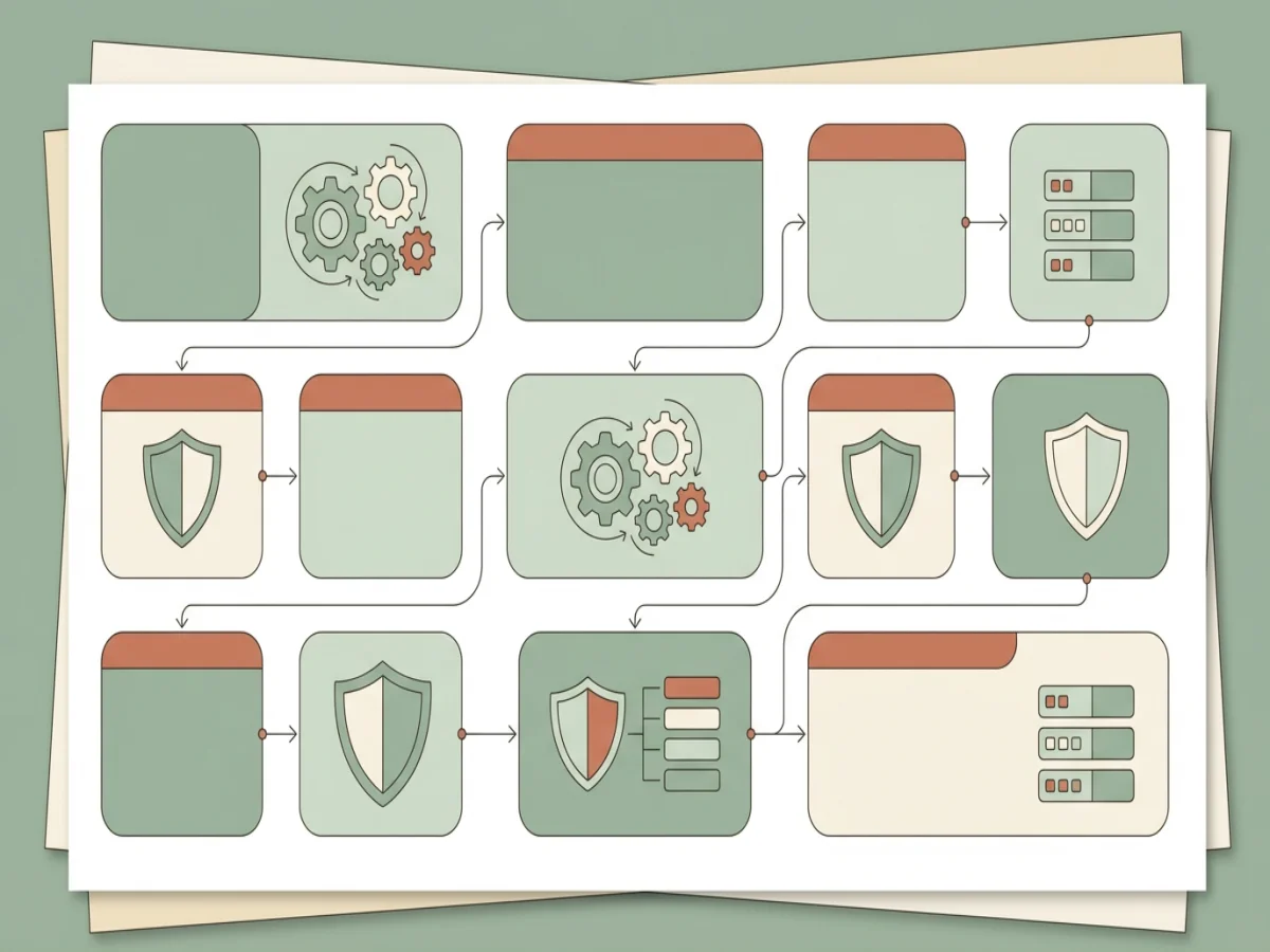 Schematische Übersicht Arbeitsblätter und Policenstruktur für casualroutinecanvas.info, 1200×900 px